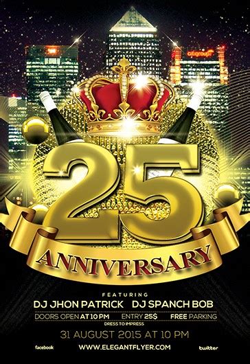 Mod Les De Flyers Pour Anniversaire Gratuits Psd Par Elegantflyer