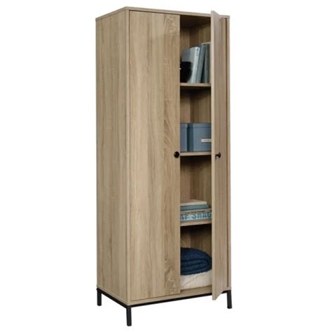 Sauder North Avenue Contemporary Tall Wood Storage Cabinet In Charter Oak Coquitlam Centre