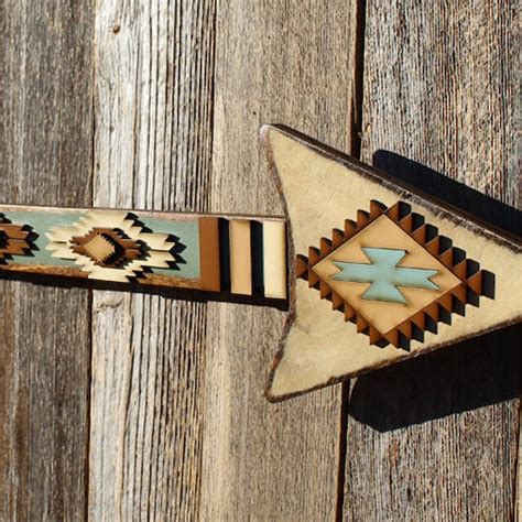 Rustic Arrow Decor Gold Arrow Wall Art Southwest Decor Wooden - Etsy