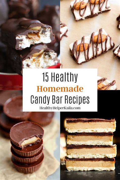 15 Healthy Homemade Candy Bar Recipes • Healthy Helper | Candy bar recipe, Healthy candy recipes ...