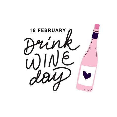 National Drink Wine Day February 18 Holiday Concept 14919048 Vector