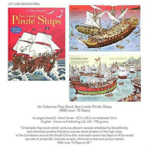 Jual An Usborne Flap Book See Inside Pirate Ships With Over 70 Flaps