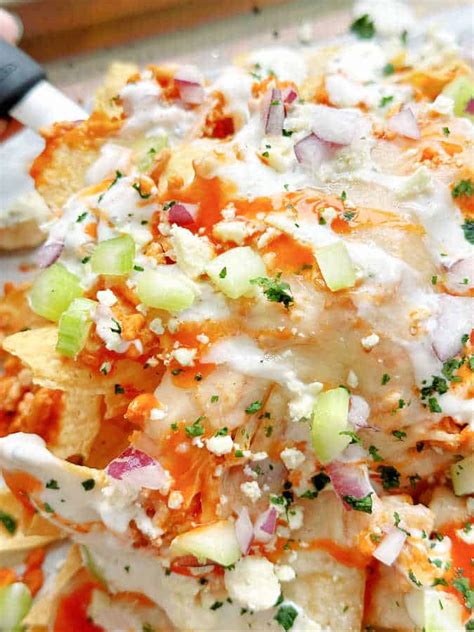 Buffalo Chicken Nachos Foodtastic Mom