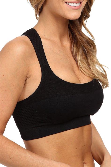 Jockey Deep Black Sport Performance Pushup Seamless Sports Bra Cheapundies