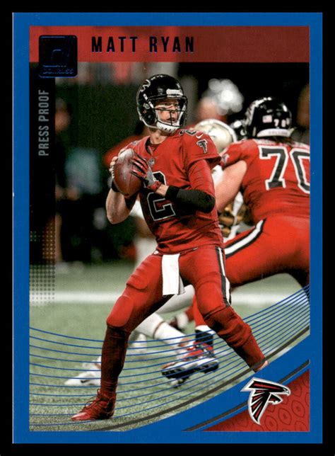 Donruss Press Proof Blue Matt Ryan Atlanta Falcons Ebay