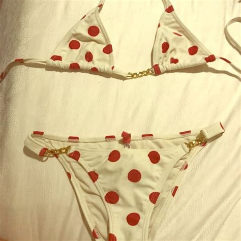 Vix Swim Red Polka Dot Bikini Sophia By Vix Top Sm Bottom M Poshmark