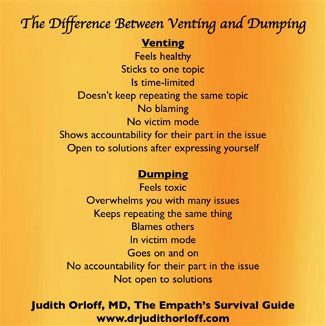 The Difference Between Venting And Dumping Psychology Today