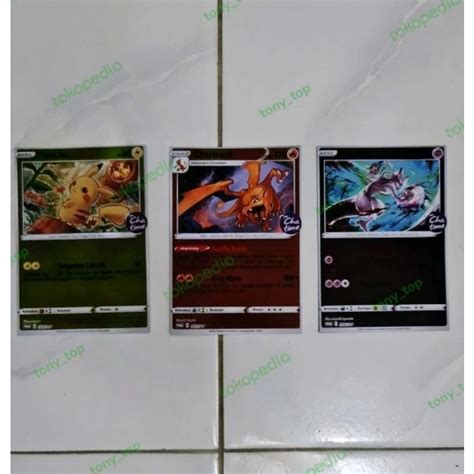 Jual Pokemon Chatime Cha Time Charizard Mewtwo Pikachu Tcg Card