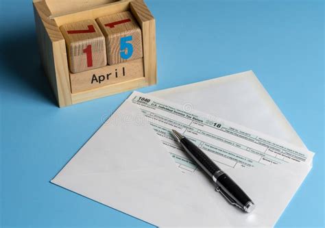 Form 1040 Simplified In Postcard Envelope For Filing Taxes Editorial