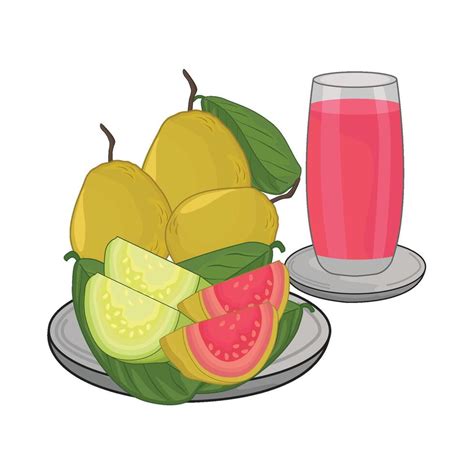 illustration of guava juice 39321365 Vector Art at Vecteezy