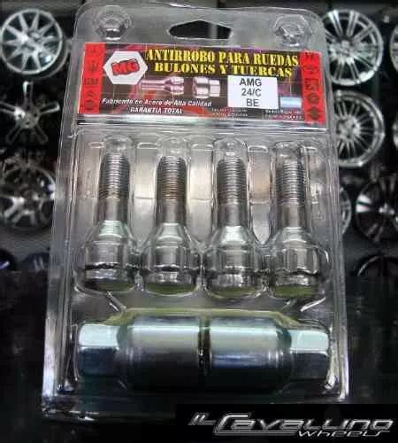 Kit Bulones Cromados Set Antirrobo Llaves Cavallino En Venta En