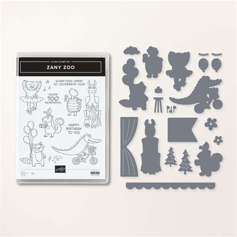 Lot de tampons et de poinçons Zany Zoo de Stampin Up