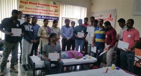 Rotary Club Of Rewari Main Has Organized 3rd Blood Donation Camp At