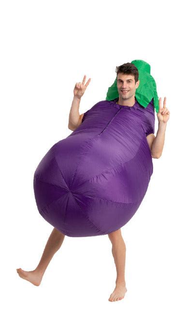 Peach And Eggplant Couple Inflatable Costume Adult Soulofhalloween