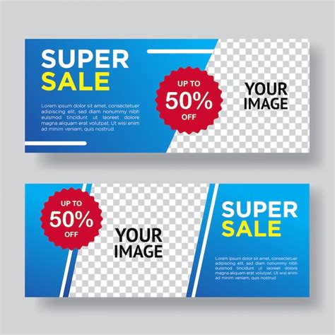 Dise O De Plantilla De Banner De Super Venta Vector Premium