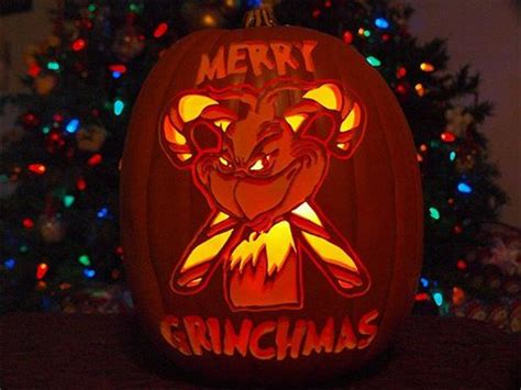 Grinch Pumpkin Carving Stencils