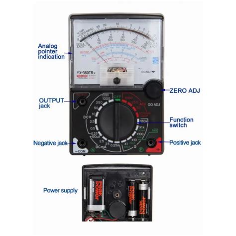 Yx360trn Analog Multimeter Ac Dc 1000v 025a 10kohm Multimeter Buy Multimeteranalog