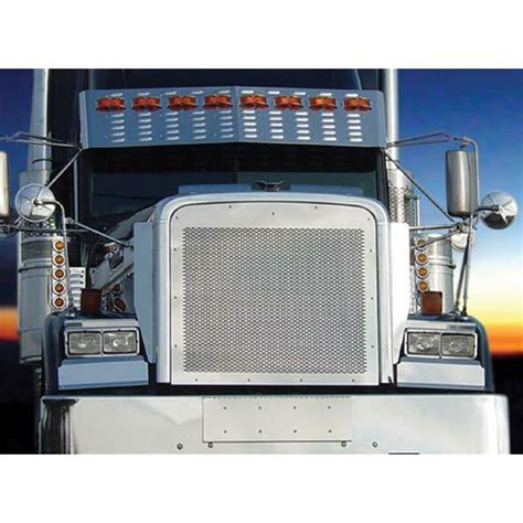 Freightliner Classic Fld 120 Stainless Steel Punch Grill By Roadworks Raney S Truck Parts