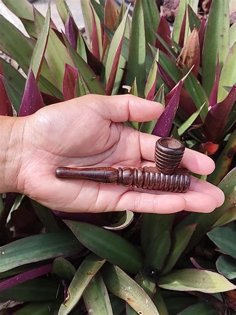 4 Rosewood Hand Carved Tobacco Pipe Wood Pipe Rose Etsy