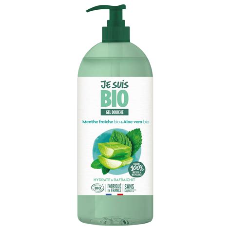 Gel Douche Menthe Fraîche Bio And Aloe Vera Bio Linstant Nature