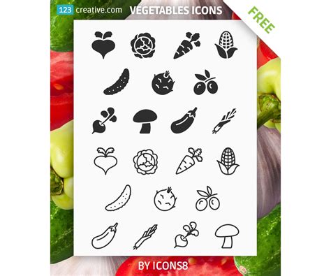 Vegetables Icons Free Download Vegetables Icon Pack Contains Png Pdf