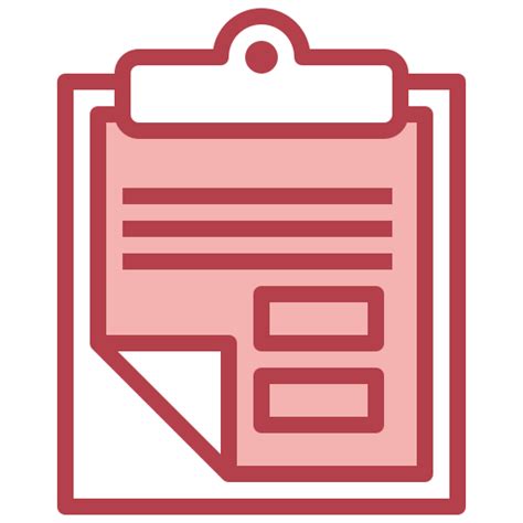 Clipboard Surang Red Icon