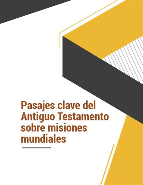 Pasajes Del At Sobre Misiones Mundiales Red De Iglesias Misionales