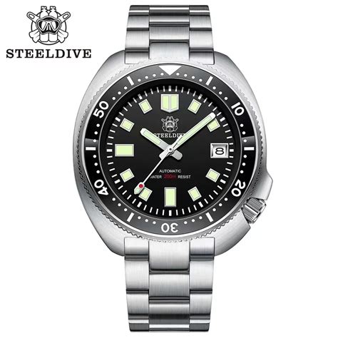 Steeldive Reloj De Buceo Autom Tico Para Hombre Y Mujer Pulsera Con