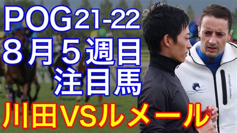 【pog21 22】8月5週目デビューの注目新馬を紹介 【新潟2歳s／セリフォス＆川田 Vs アライバル＆ルメール】 Youtube