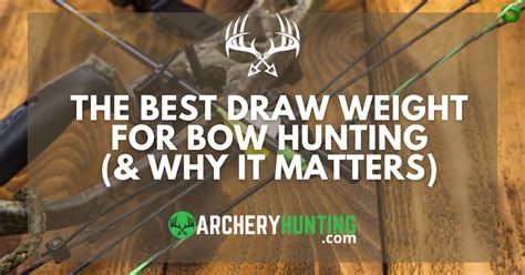 Best Draw Weight For Hunting Why It Matters