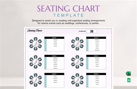 Seating Chart Template For Wedding