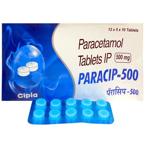 Cipla Paracip Mg Paracetamol Tablet At Strip Paracip Tablets