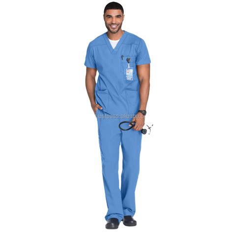 2023 Hospital Scrubs Uniform Clinic Doctor Multi-pockets Workwear ...