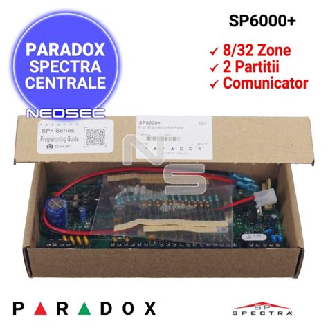 Paradox Spectra Sp Plus Centrala Alarma Zone Neosec Ro