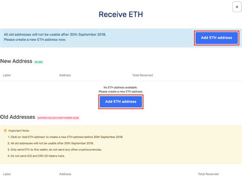 New Ethereum address and updates to your Coinhako ETH wallet