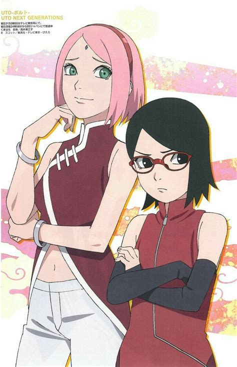 Sakura And Sarada Sarada Uchiha Animes Boruto Naruto