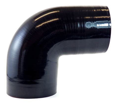 Silicone Degree Reducing Elbow To Id Gloss Black Intake Hoses