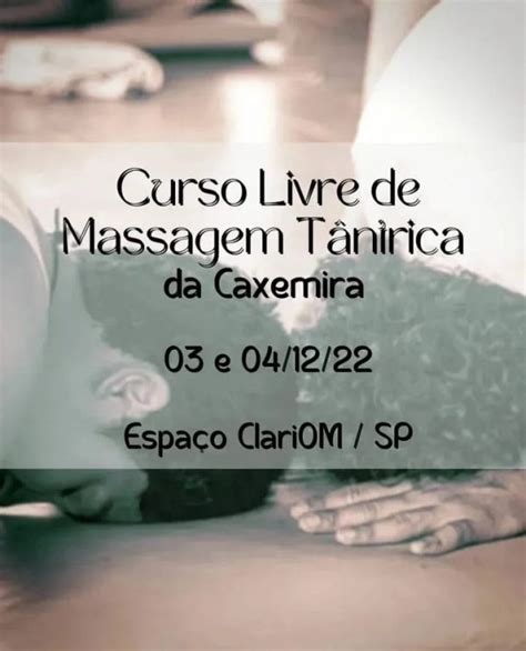 Curso Livre De Massagem Tântrica Da Caxemira Em São Paulo Sympla