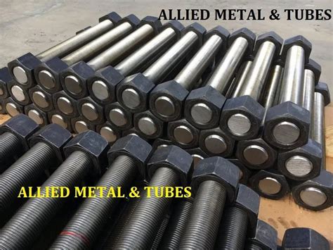 black   hexagonal machine bolts packing type box