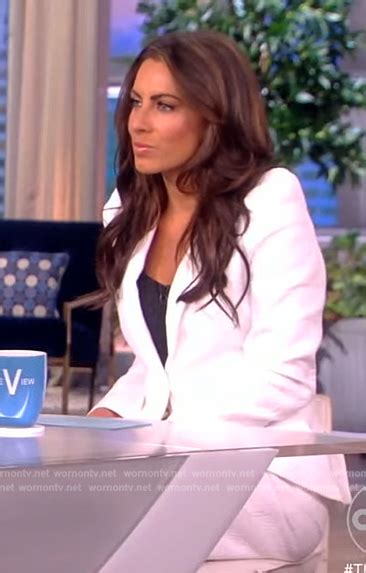 Wornontv Alyssas White Puff Sleeve Blazer On The View Alyssa Farah