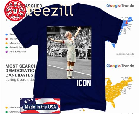 Megan Rapinoe Icon US Womens Soccer Tee Shirt - teezill