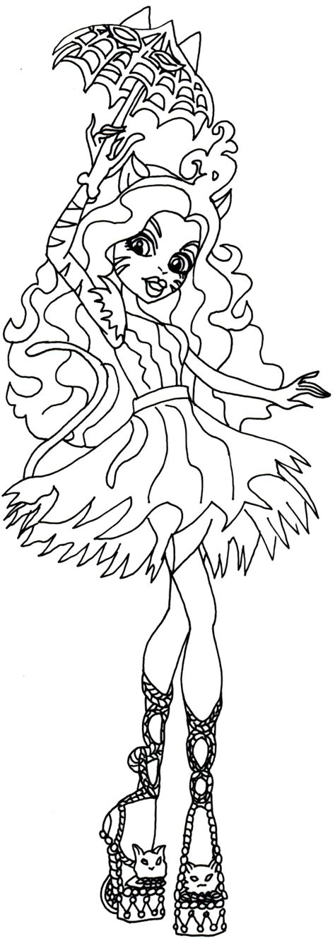 Free Printable Monster High Coloring Pages Toralei Stripe Freak Du