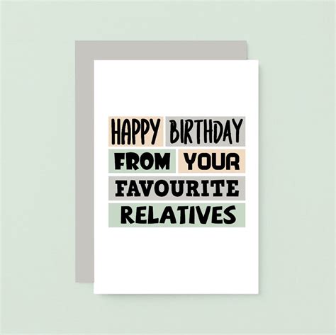 Cousin Birthday Card Funny Birthday Card From Family Birthday Card ...