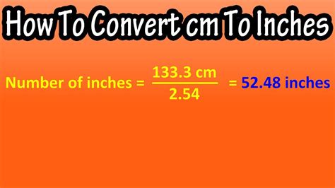 Cm To Inches Conversion Centimeters To Inches Inch 58 Off