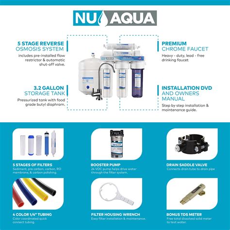 Buy NU Aqua Platinum Series 6 Stage Alkaline 100GPD RO System With