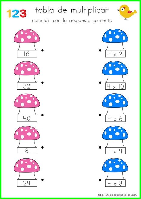 Ejercicios Para Aprender La Tabla Del 4 Tablas De Multiplicar Tablas