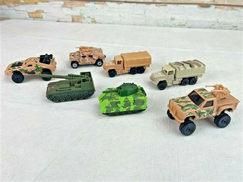 Vintage Hot Wheels Lot 1970s 80s Army Trucks Tanks Troop Transporter