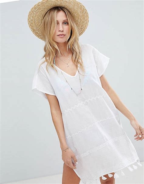 Accessorize Embroidered Beach Kaftan Asos