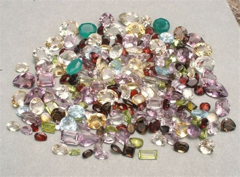 Gem Mix Semiprecious Loose Natural Gems Over Carats Semi Precious