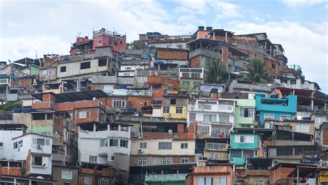 Favelas In The City Of Rio De Janeiro A Place Where Poor People Live